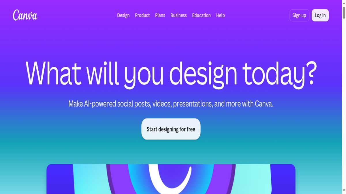 Canva AI editing interface