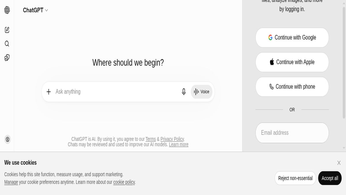ChatGPT interface screenshot