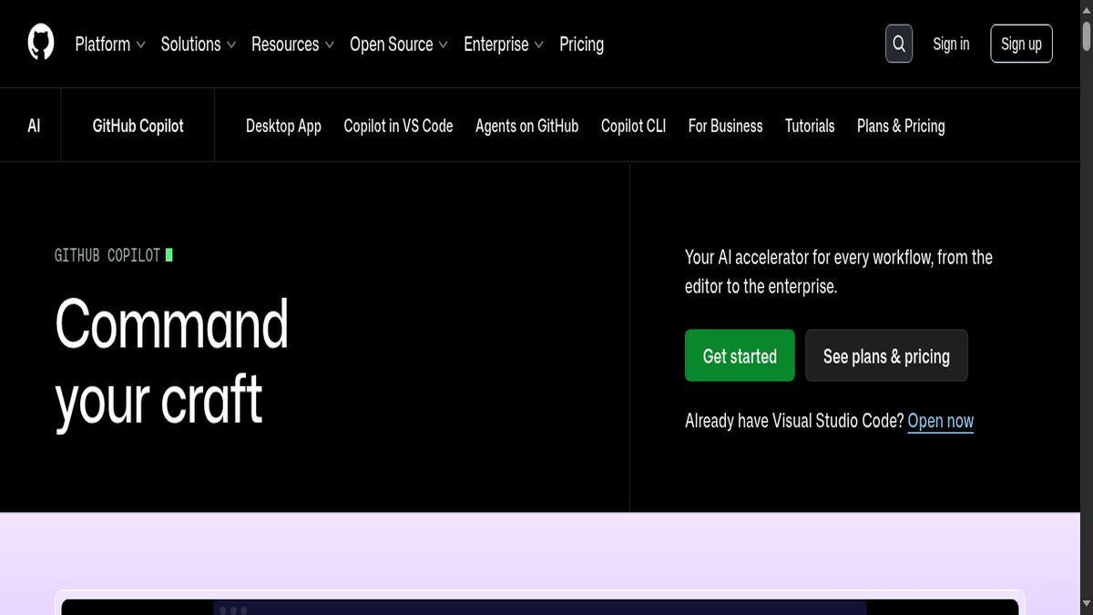 GitHub Copilot interface screenshot