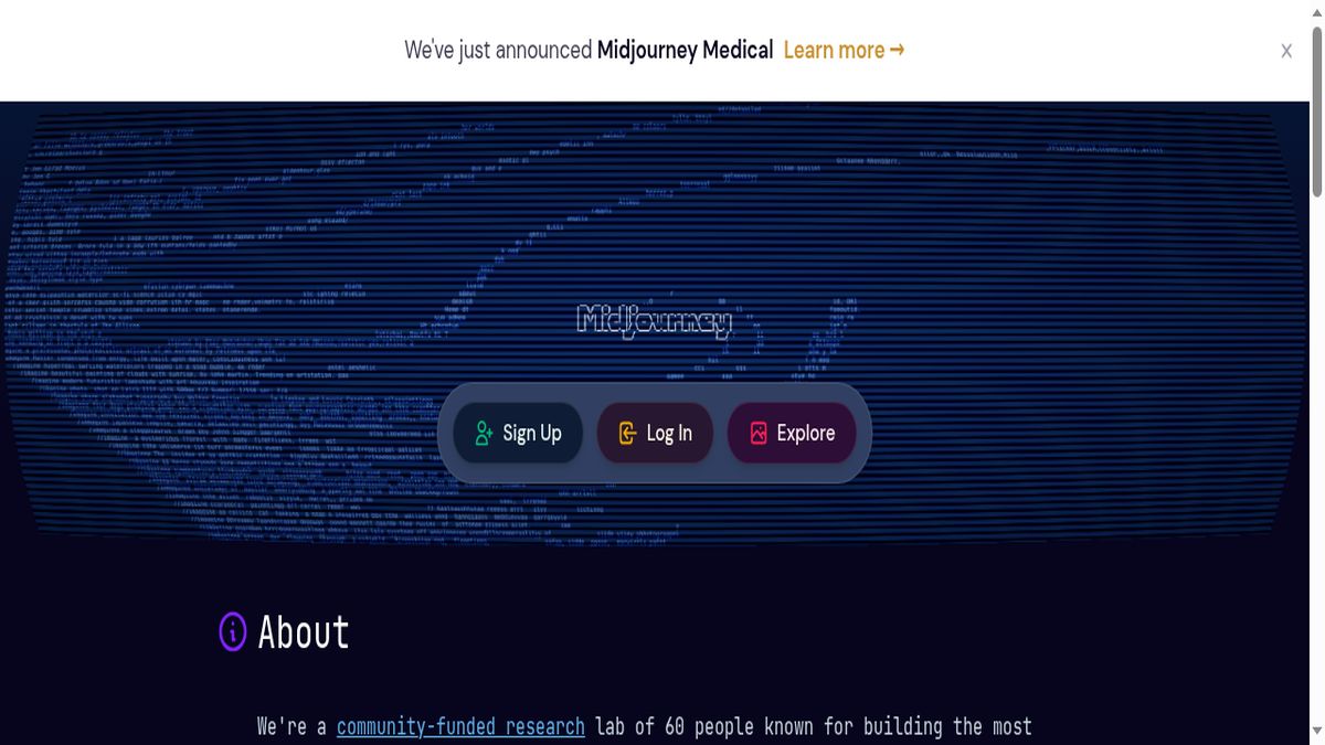 Midjourney interface