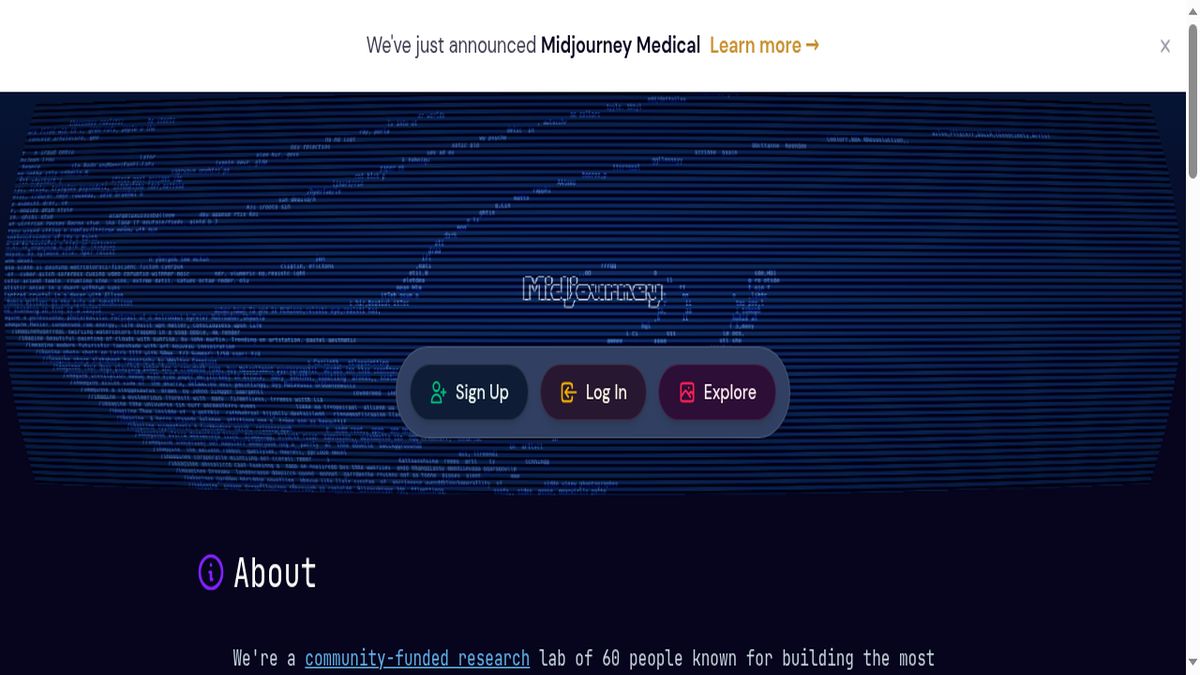 Midjourney v7 interface