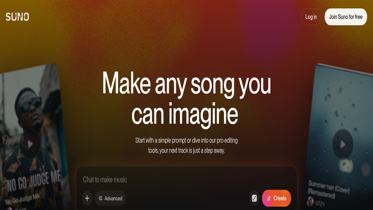 Suno AI interface screenshot