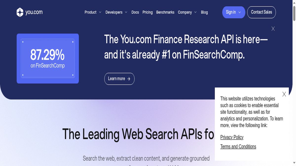 You.com interface screenshot